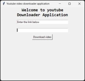 YouTube Video Downloader Using Python