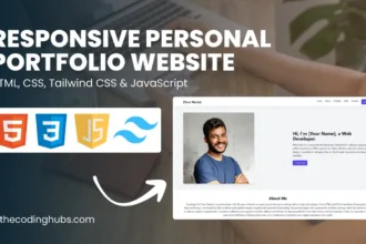 Build a Responsive Personal Portfolio Website Using HTML CSS and JavaScript
