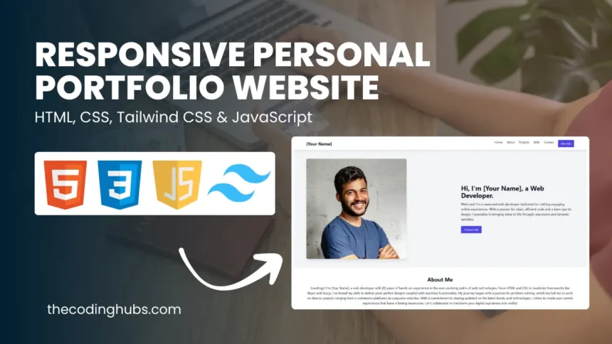 Build a Responsive Personal Portfolio Website Using HTML CSS and JavaScript